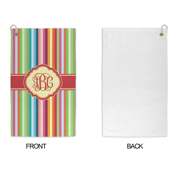 Retro Vertical Stripes Microfiber Golf Towels - APPROVAL