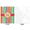 Retro Vertical Stripes Minky Blanket - 50"x60" - Single Sided - Front & Back
