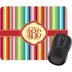 Retro Vertical Stripes Rectangular Mouse Pad (Personalized)