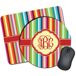 Retro Vertical Stripes Mouse Pad (Personalized)