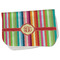 Retro Vertical Stripes Burp Cloth - Fleece w/ Monogram