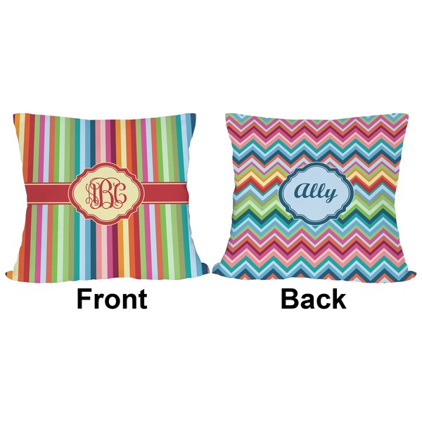 Retro Vertical Stripes Outdoor Pillow - 20x20
