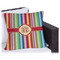 Retro Vertical Stripes Outdoor Pillow - 20" (Personalized)