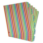 Retro Vertical Stripes Binder Tab Divider - Set of 6 (Personalized)