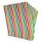 Retro Vertical Stripes Page Dividers - Set of 6 - Main/Front
