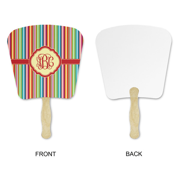 Retro Vertical Stripes Paper Fans - Approval