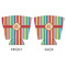 Retro Vertical Stripes Party Cup Sleeves - with bottom - APPROVAL