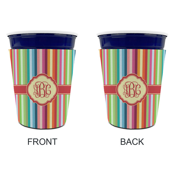 Retro Vertical Stripes Party Cup Sleeves - without bottom - Approval