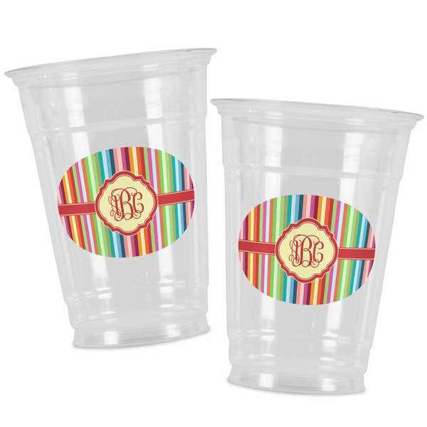 Retro Vertical Stripes Party Cups - 16oz - Alt View