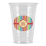 Retro Vertical Stripes Party Cups - 16oz (Personalized)