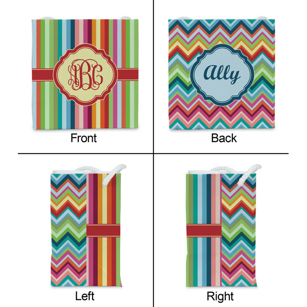Retro Vertical Stripes Party Favor Gift Bag - Gloss - Approval
