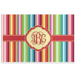 Retro Vertical Stripes Disposable Paper Placemats (Personalized)