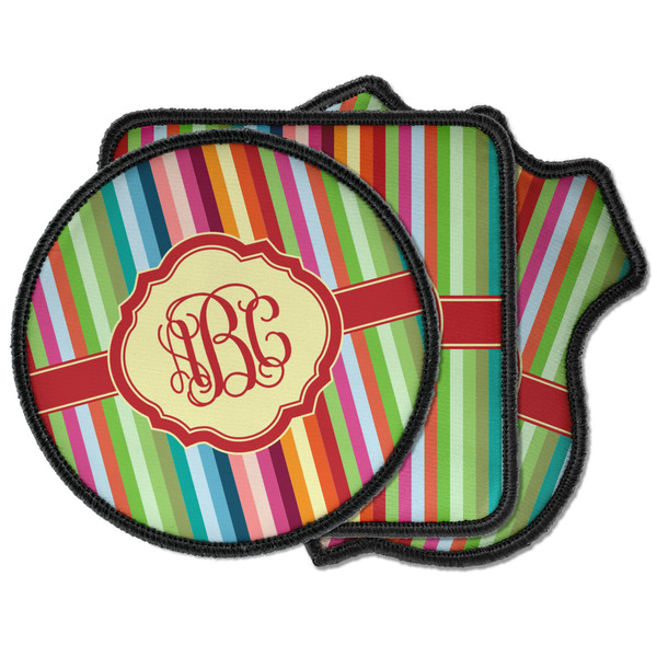 Custom Retro Vertical Stripes Iron on Patches (Personalized)