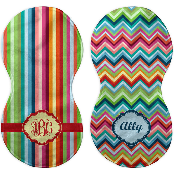 Retro Vertical Stripes Peanut Shaped Burps - Approval