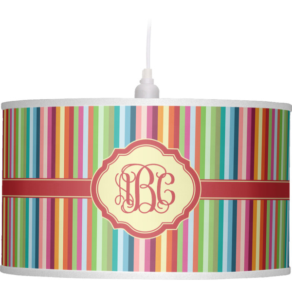 Retro Vertical Stripes Pendant Lamp Shade