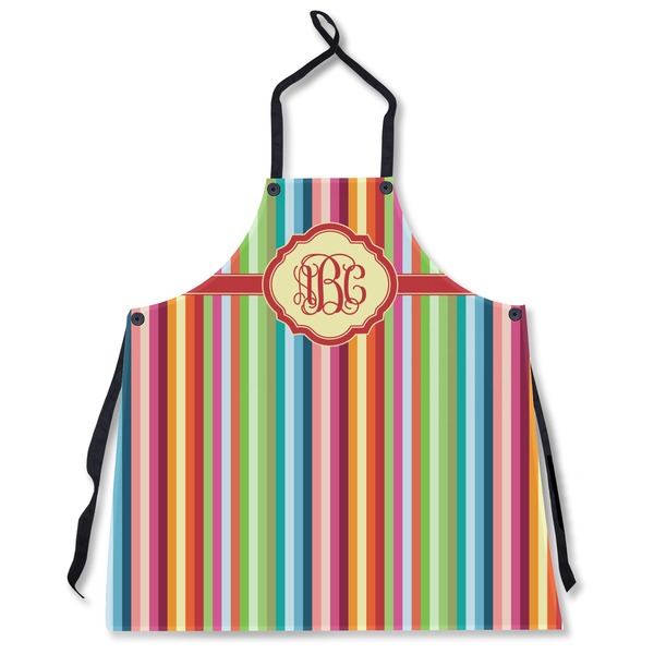 Retro Vertical Stripes Personalized Apron