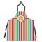 Retro Vertical Stripes Apron Without Pockets w/ Monogram