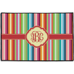 Retro Vertical Stripes Door Mat - 36"x24" (Personalized)