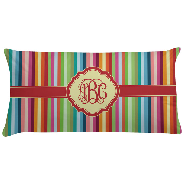 Custom Retro Vertical Stripes Pillow Case - King (Personalized)