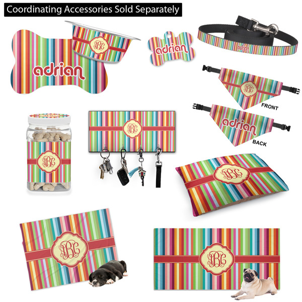 Retro Vertical Stripes Customized Pet Accessories