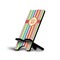 Retro Vertical Stripes Cell Phone Stand (Small) (Personalized)