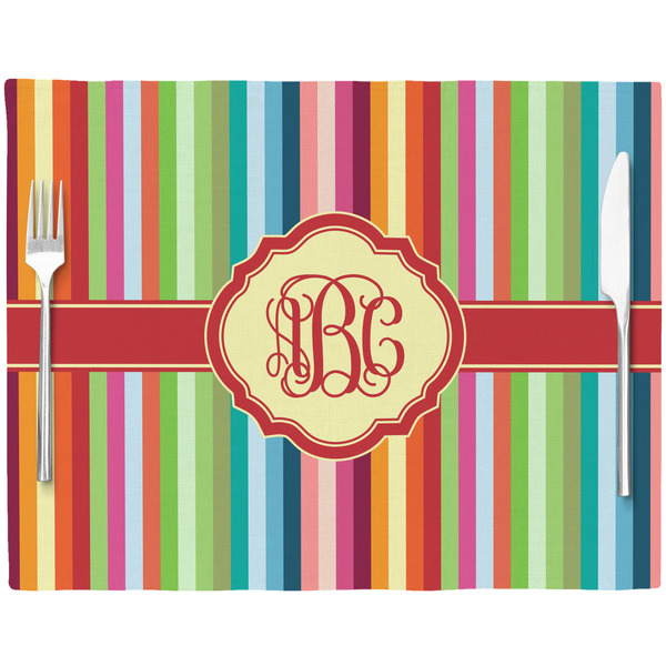 Retro Vertical Stripes Placemat with Props