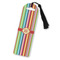 Retro Vertical Stripes Plastic Bookmarks - Front