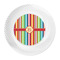 Retro Vertical Stripes Plastic Party Dinner Plates - Approval