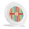 Retro Vertical Stripes Plastic Party Dinner Plates - Main/Front