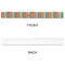 Retro Vertical Stripes Plastic Ruler - 12" - APPROVAL