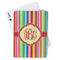 Retro Vertical Stripes Playing Cards (Personalized)
