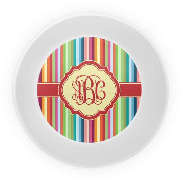 Retro Vertical Stripes Melamine Bowl - Center