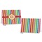 Retro Vertical Stripes Postcard - Front and Back