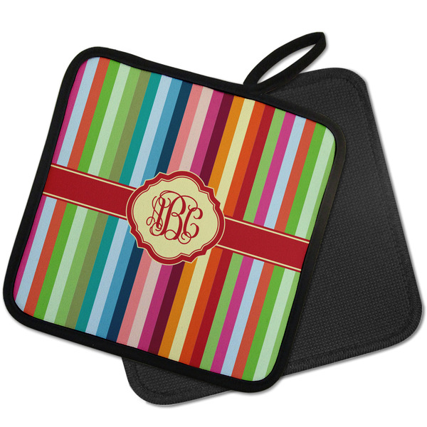 Retro Vertical Stripes Pot Holders - PARENT MAIN
