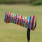 Retro Vertical Stripes Putter Cover - On Putter