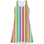 Retro Vertical Stripes Racerback Dress (Personalized)