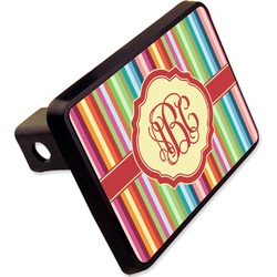 Retro Vertical Stripes Rectangular Trailer Hitch Cover - 2" (Personalized)