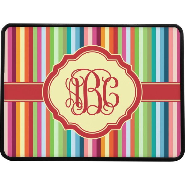 Retro Vertical Stripes Rectangular Car Hitch Cover w/ FRP Insert (Select Size)