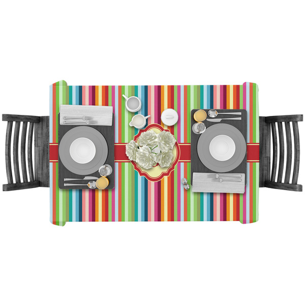 Retro Vertical Stripes Rectangular Tablecloths - LIFESTYLE