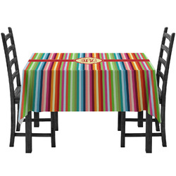 Retro Vertical Stripes Tablecloth (Personalized)