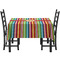 Retro Vertical Stripes Rectangular Tablecloths - Side View