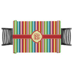 Retro Vertical Stripes Tablecloth - 58"x58" (Personalized)