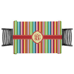 Retro Vertical Stripes Tablecloth - 58"x58" (Personalized)