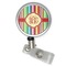 Retro Vertical Stripes Retractable Badge Reel (Personalized)