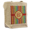 Retro Vertical Stripes Reusable Cotton Grocery Bag - Single (Personalized)