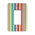 Retro Vertical Stripes Rocker Style Light Switch Cover - Single Switch
