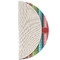 Retro Vertical Stripes Round Linen Placemats - HALF FOLDED (single sided)