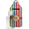 Retro Vertical Stripes Sanitizer Holder Keychain - Large with Case