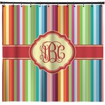 Retro Vertical Stripes Shower Curtain - Custom Size (Personalized)