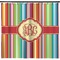 Retro Vertical Stripes Shower Curtain (Personalized) (Non-Approval)